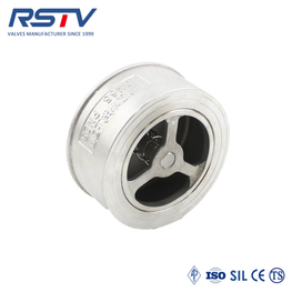 Válvula de retención de acero inoxidable tipo oblea H71